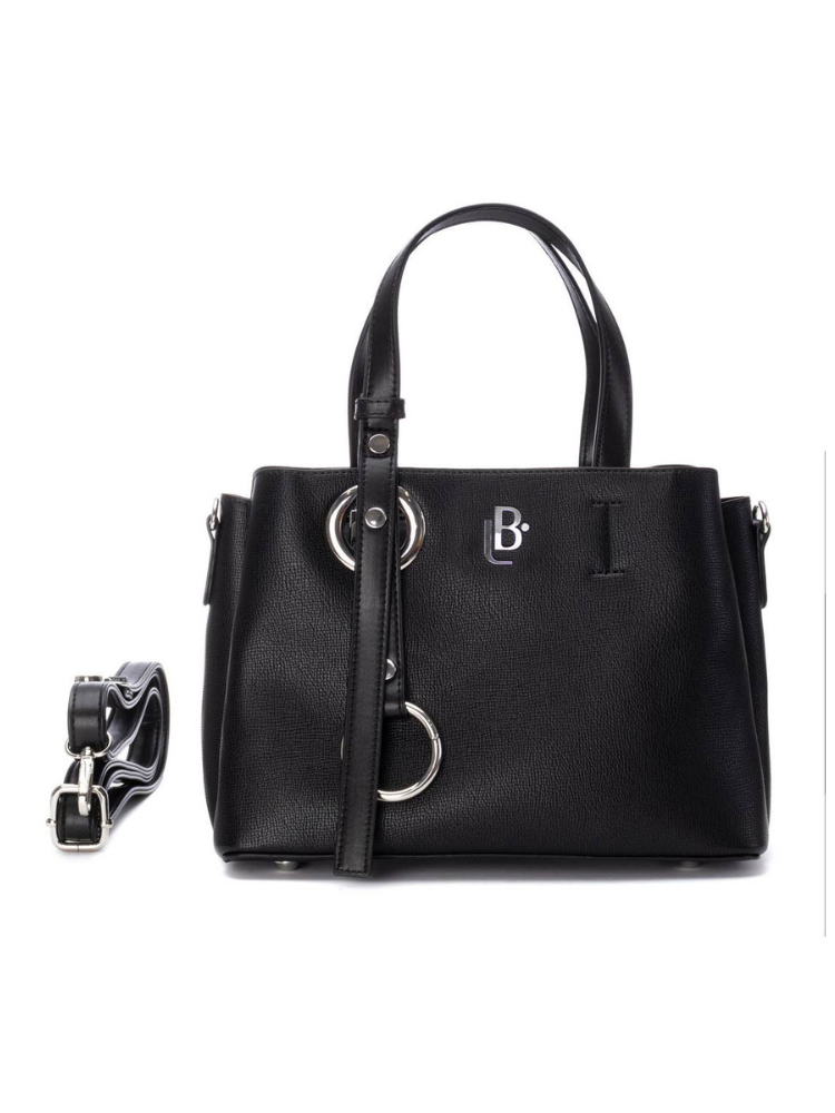 [LB184447NEG] Bolso LB Tipo Satchel Betzabe Negro