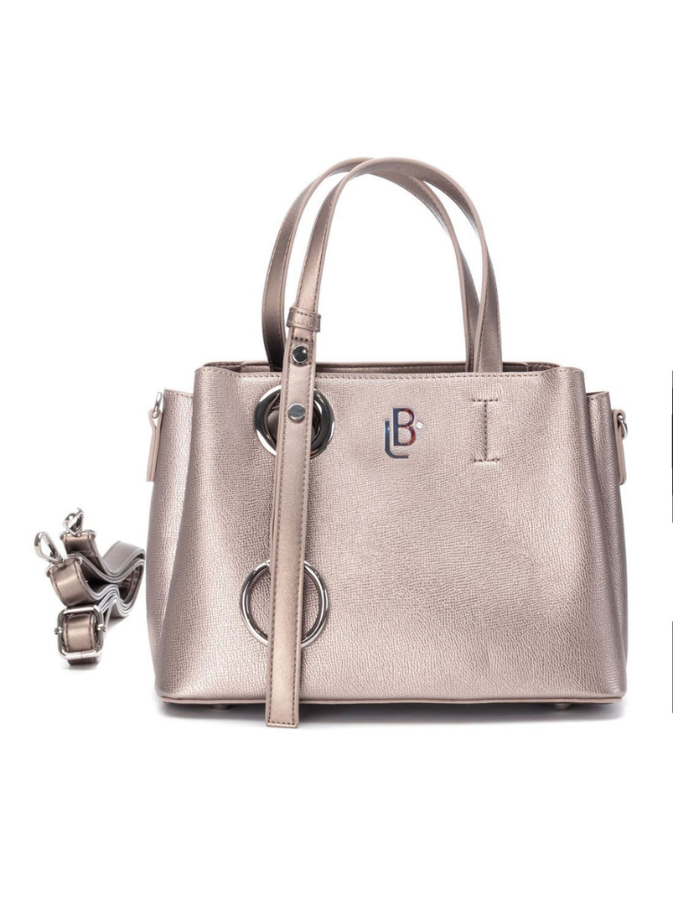Bolso LB Tipo Satchel Betzabe Plomo