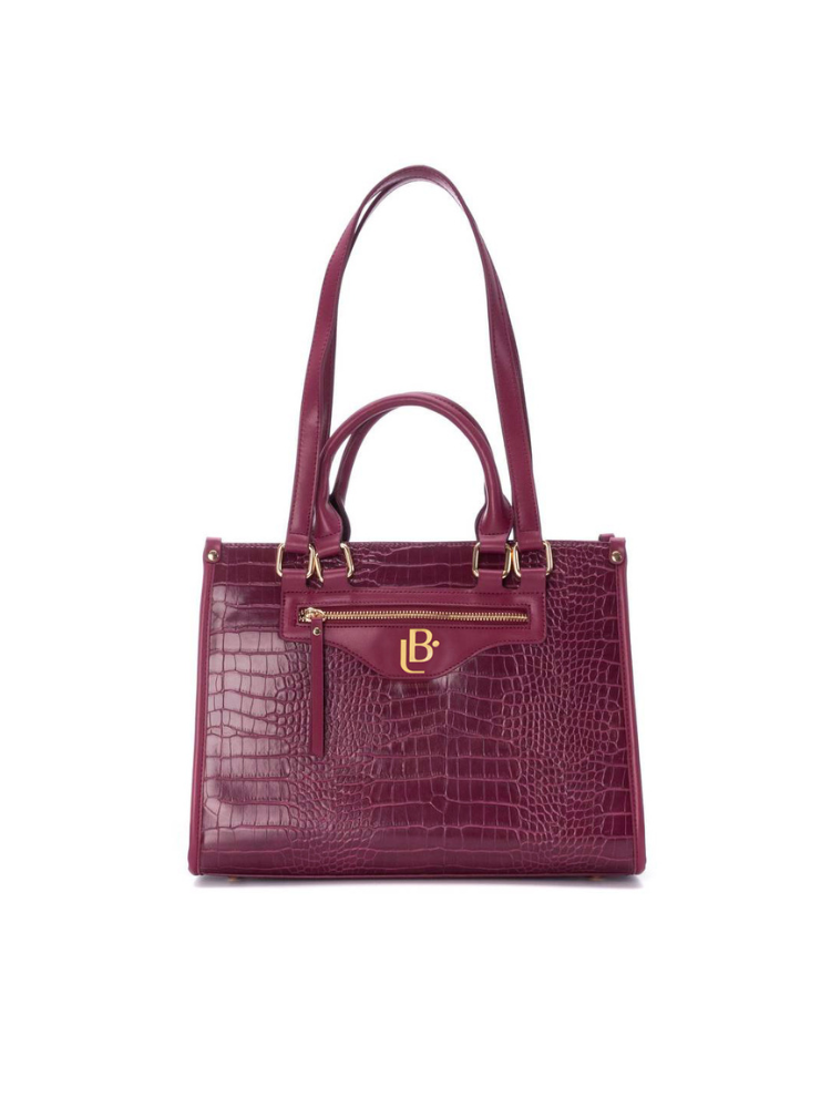 [LB184453BUR] Bolso LB Tipo Tote Melissa Burdeos