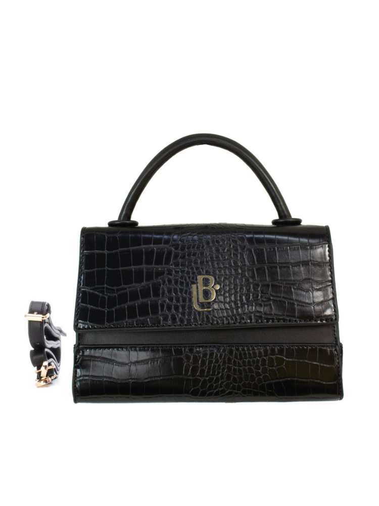 [LB184454NEG] Bolso LB Tipo Satchel Stane Negro