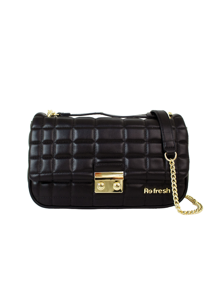 [184526NEG]  Bolso Refresh Tipo Bandolera Grisley Negro