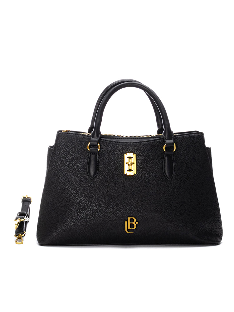 [LB184520BK] Bolso LB Tipo Satchel Melissa Negro