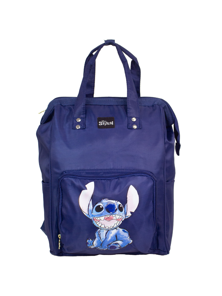 Pañalera Tipo Mochila Disney Stitch Azul