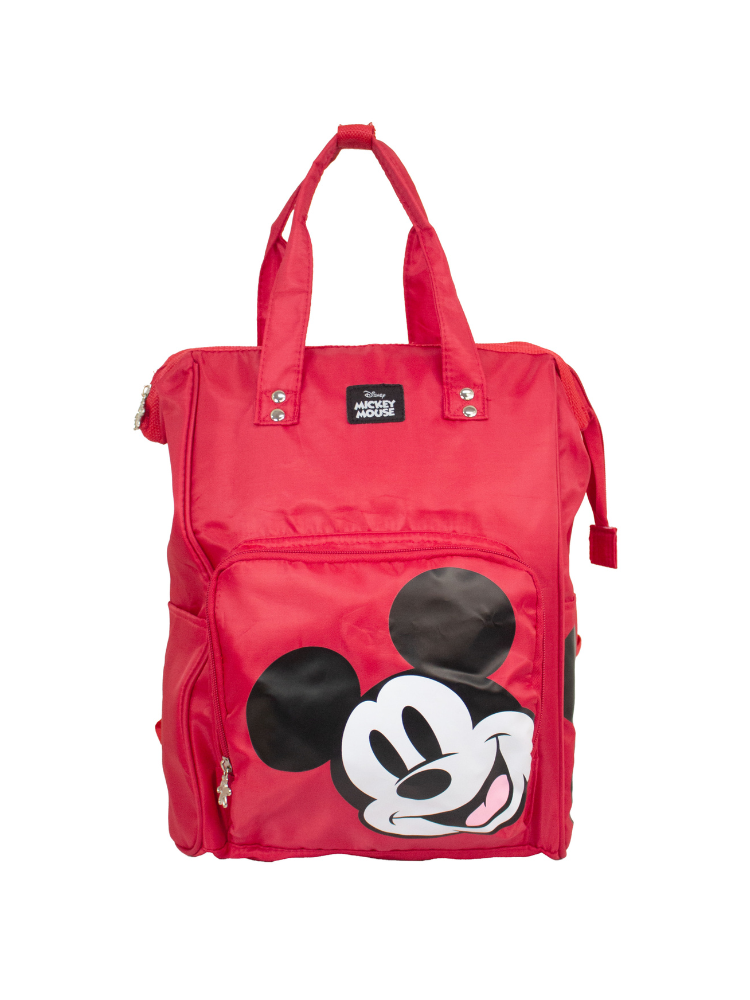 Pañalera Disney Mickey Mouse Tipo Mochila Rojo