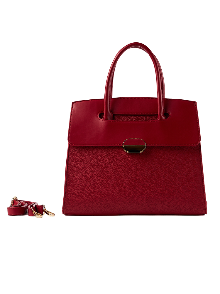 [LB2505BURGUNDY] Bolso LB Satchel Amanda Burdeos