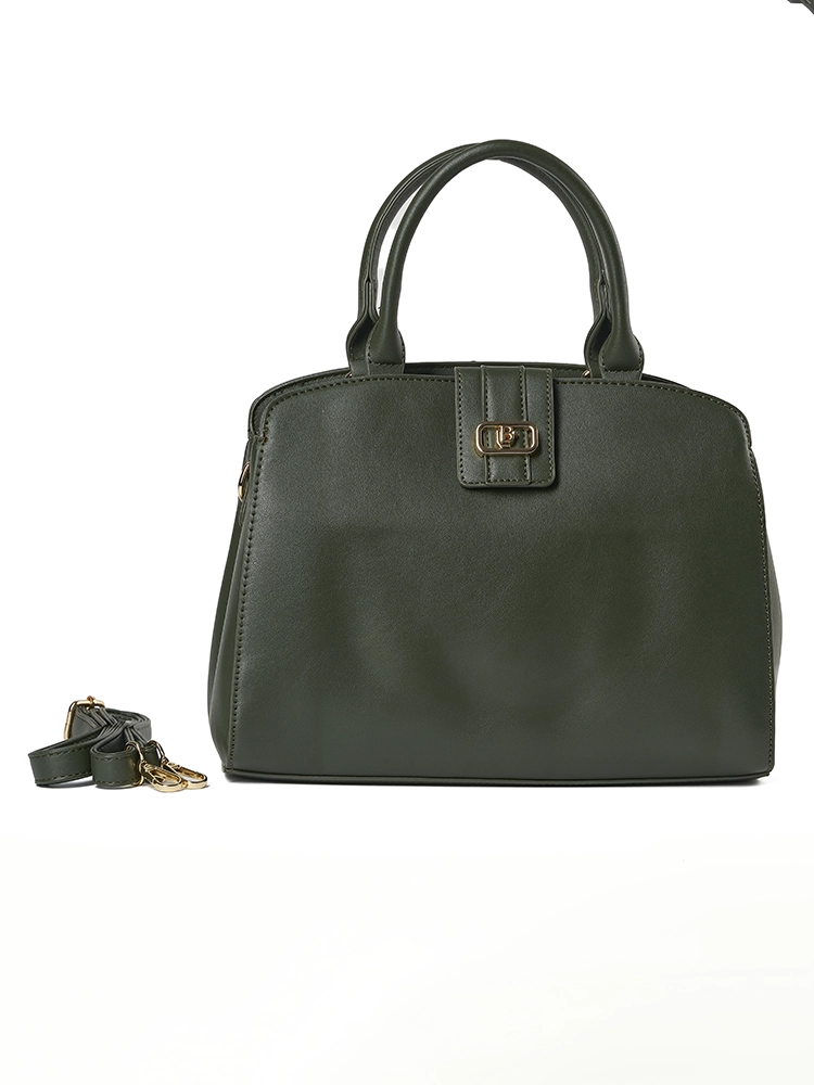 [LB2614-GRN] Bolso LB Tipo Satchel Jazmin Verde Oliva