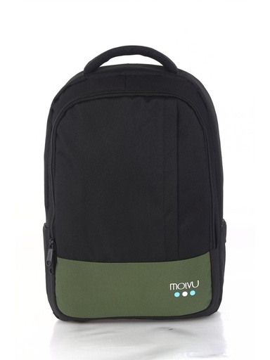 [U2-3G] Mochila Molvu U2 Negro Verde