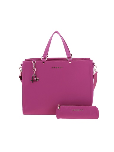 Bolso Satchel Rosa Gorett Cibelle