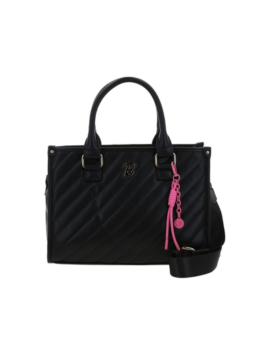 [BR24098-3] Bolso Satchel Negro Barbie By Gorett Clarissa