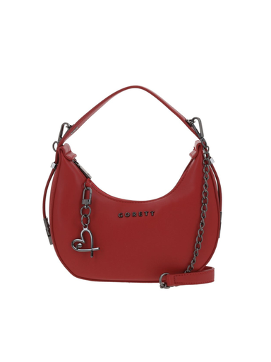 [GF24061-R] 
Bolso Baguette Rojo Gorett Evelyn