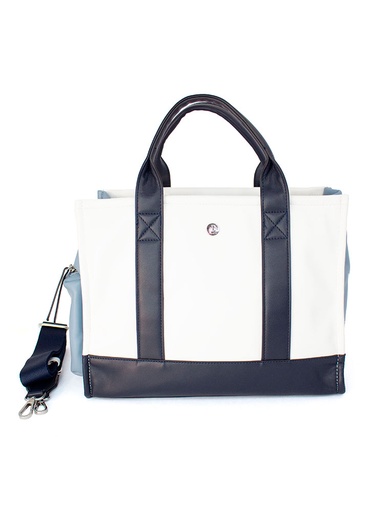 [184334-1BLA] Bolso LB Tipo Satchel Defi Blanco
