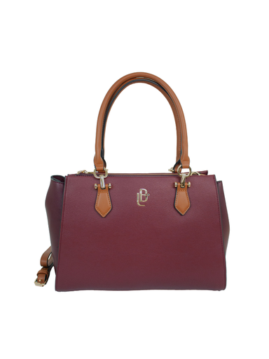 [LB184491BUR]  Bolso LB Tipo Satchel Nay Burdeos
