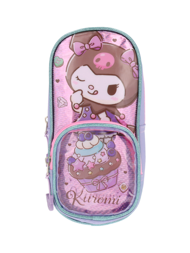 [KRM003-PC049A] Portalápiz Kuromi Shiny Cupcake