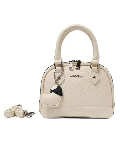[MAD-A199-WH] Bolso Madelin Tipo Bandolero Zarita Blanco