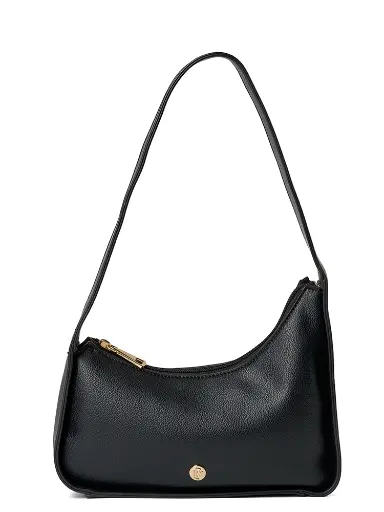 [LB2606-1BK] Bolso LB Tipo Bandolero Gaby Negro